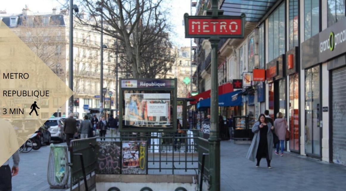 Appartement Contemporain Republique - Temple 2 パリ エクステリア 写真
